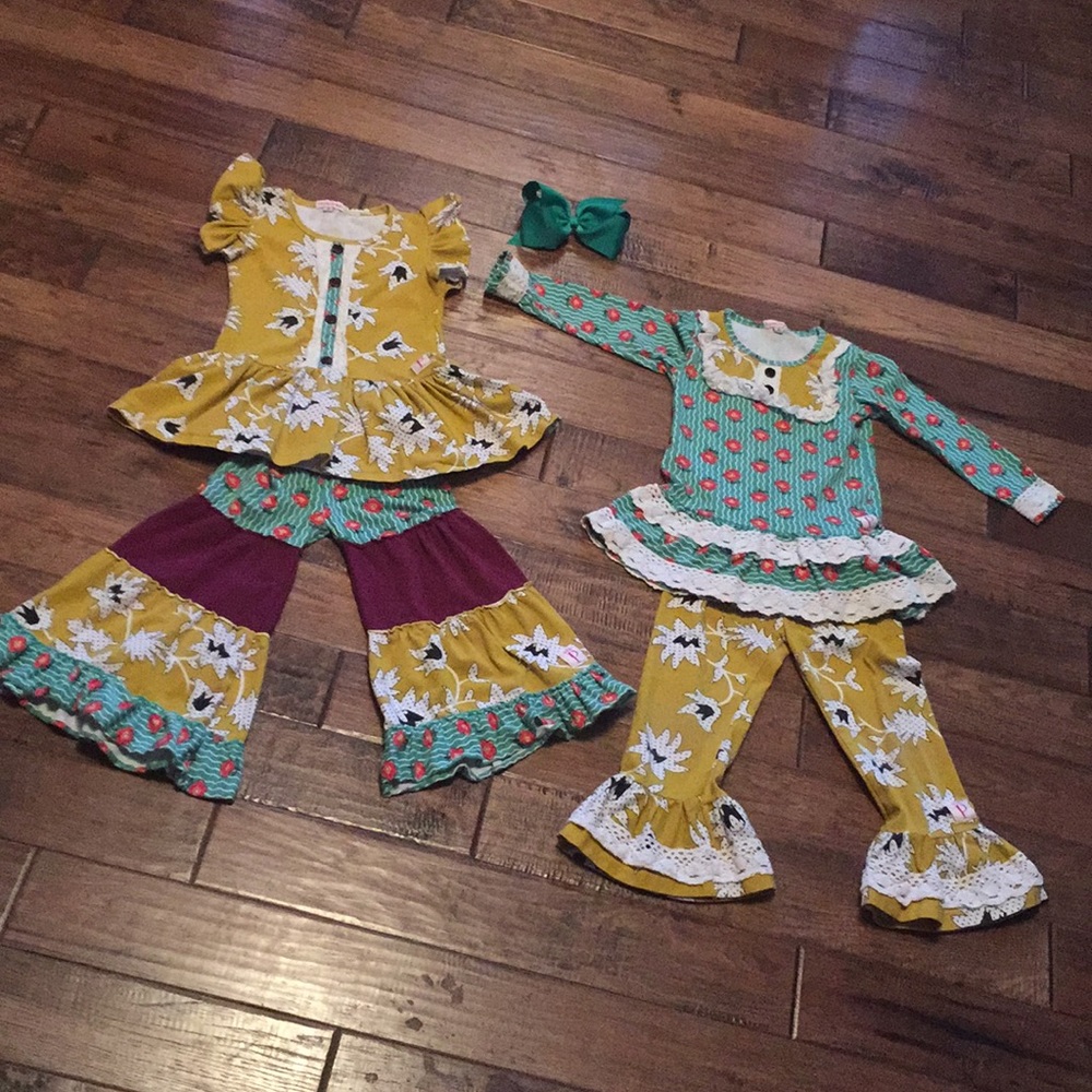 2 matching outfits